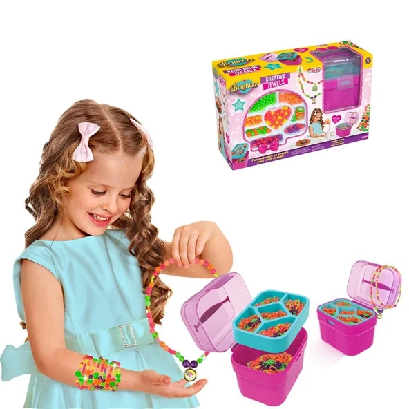 YUMURCAK TOYZ Oyuncak Sepetli Takı Tasarım Seti Kız Erkek Çocuk Oyuncak Eğitici Oyuncaklar ürün görseli 1