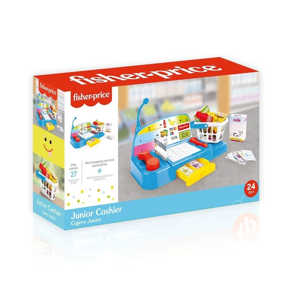 YUMURCAK TOYZ 1805 Fisher Price Junior Yazar Kasa / 27 parça / +2 yaş Kız Erkek Çocuk Oyuncak Eğitici Oyuncaklar ürün görseli 1