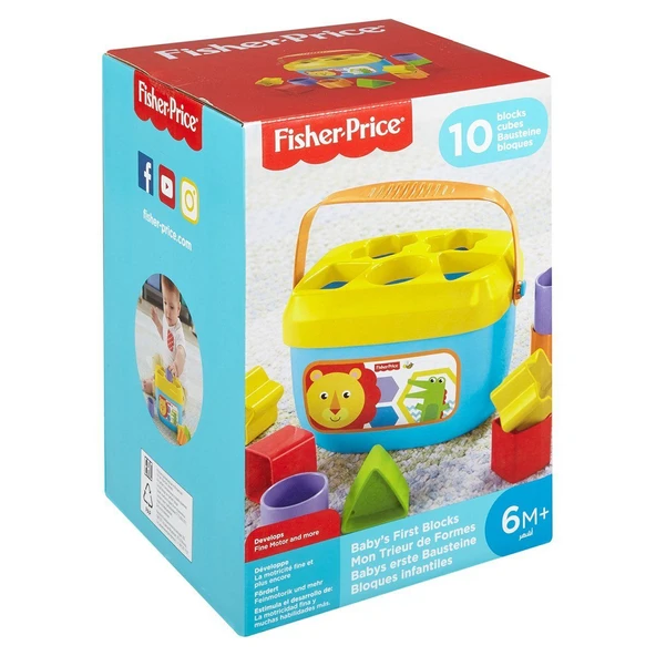 YUMURCAK TOYZ FFC84 Fisher-Price® Renkli Bloklar / Sıralama ve Şekil Ayırma Oyuncakları Kız Erkek Çocuk Oyuncak Eğ ürün görseli 1