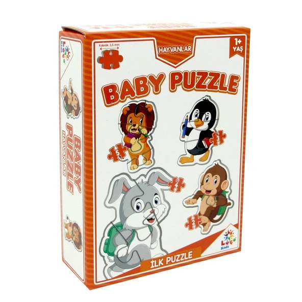 YUMURCAK TOYZ LC7225 Laço, Baby Puzzle - Hayvanlar - İlk Puzzle / +12 ay Kız Erkek Çocuk Oyuncak Eğitici Oyuncakla ürün görseli 1