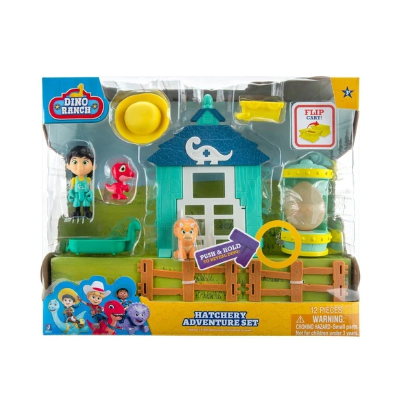 YUMURCAK TOYZ DNA04000 Dino Ranch Çiftlik Oyun Seti - DNR0013 +3 yaş Kız Erkek Çocuk Oyuncak Eğitici Oyuncaklar ürün görseli 1
