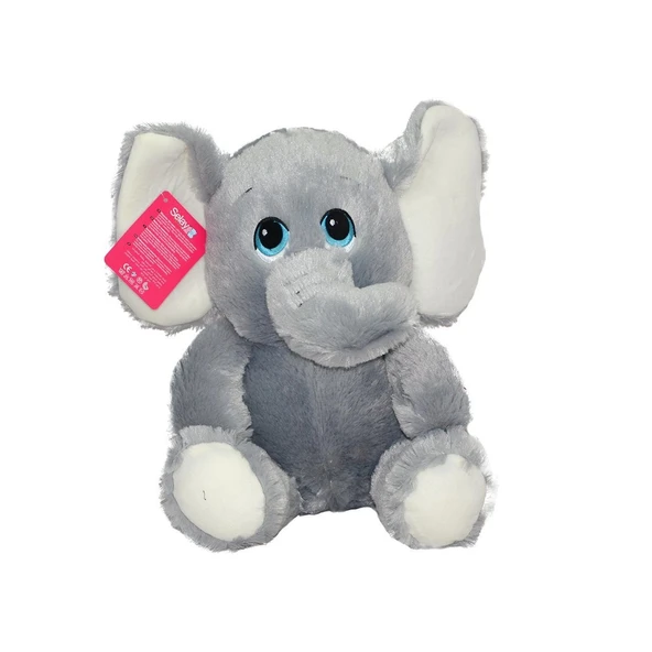YUMURCAK TOYZ 1257G Selay, Oturan Fil Gri 30cm Kız Erkek Çocuk Oyuncak Eğitici Oyuncaklar ürün görseli 1