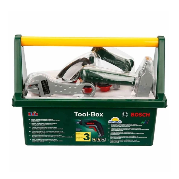 YUMURCAK TOYZ 8436 Bosch El Çantalı Oyuncak Tamir Seti 17 Parça Kız Erkek Çocuk Oyuncak Eğitici Oyuncaklar ürün görseli 1
