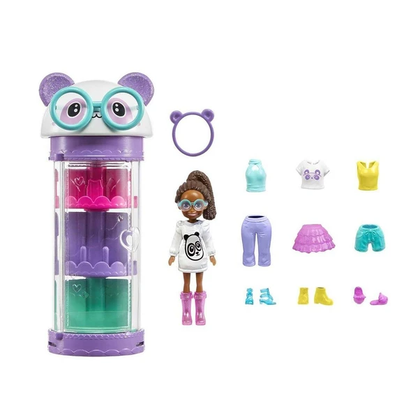 YUMURCAK TOYZ HKW04 Polly Pocket Moda Eğlencesi Oyun Setleri-Mattel Kız Erkek Çocuk Oyuncak Eğitici Oyuncaklar ürün görseli 1