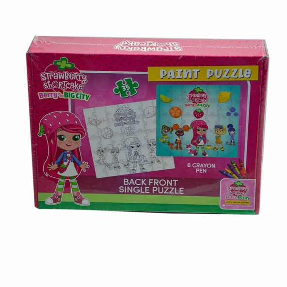 YUMURCAK TOYZ CK7880 Çilek Kız Boyamalı Puzzle -Utku Oyuncak Kız Erkek Çocuk Oyuncak Eğitici Oyuncaklar ürün görseli 1