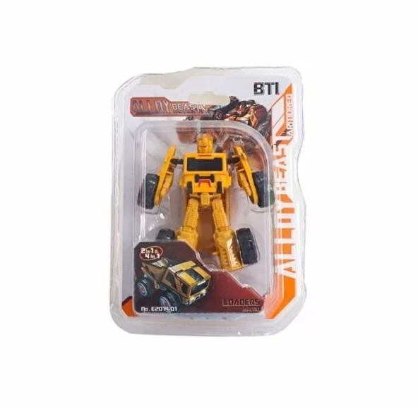YUMURCAK TOYZ Hafriyat Kamyonuna Dönüşen Robot Kız Erkek Çocuk Oyuncak Eğitici Oyuncaklar ürün görseli 1
