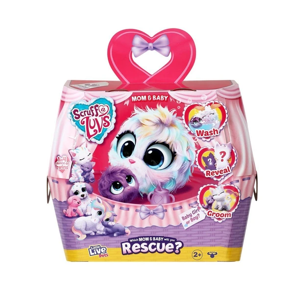 YUMURCAK TOYZ CRU09000 Scruff a Luvs Anne ve Yavrusu 30175 +3 yaş Kız Erkek Çocuk Oyuncak Eğitici Oyuncaklar ürün görseli 1