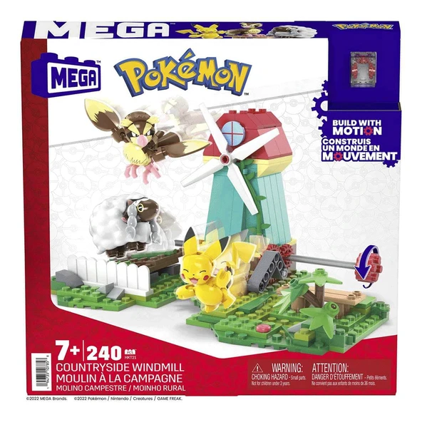 YUMURCAK TOYZ HKT21 MEGA Pokemon - Yel Değirmeni Kasabası Seti - Mattel Kız Erkek Çocuk Oyuncak Eğitici Oyuncaklar ürün görseli 1