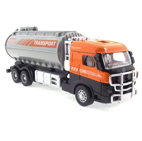 YUMURCAK TOYZ Die Cast Model Çek Bırak Yakıt Tankeri Kız Erkek Çocuk Oyuncak Eğitici Oyuncaklar ürün görseli 1