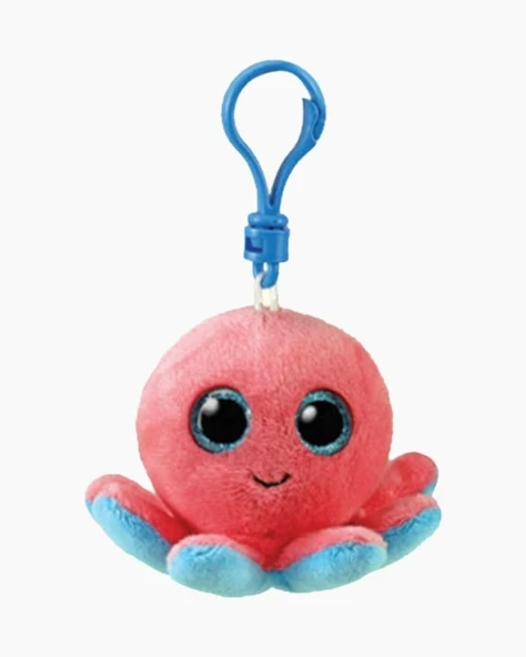 YUMURCAK TOYZ Ty Beanie Boos Peluş Pembe Ahtapot Anahtarlık Sheldon Kız Erkek Çocuk Oyuncak Eğitici Oyuncaklar ürün görseli 1