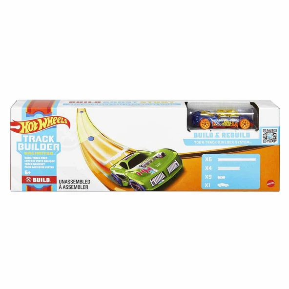 YUMURCAK TOYZ GVG13 HW Track Builder Temel Pist Seti - Hot Wheels Kız Erkek Çocuk Oyuncak Eğitici Oyuncaklar ürün görseli 1