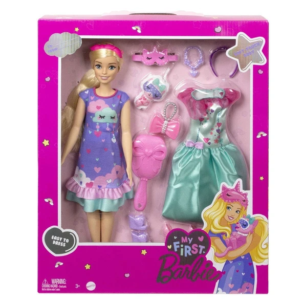 YUMURCAK TOYZ HMM66 My First Barbie - İlk Barbie Bebeğim Kız Erkek Çocuk Oyuncak Eğitici Oyuncaklar ürün görseli 1