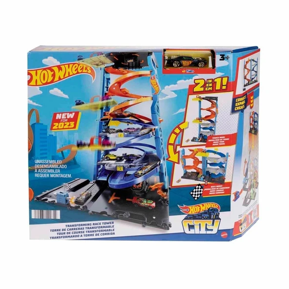 YUMURCAK TOYZ HKX43 Hot Wheels Heyecanlı Yarış Kulesi Kız Erkek Çocuk Oyuncak Eğitici Oyuncaklar ürün görseli 1