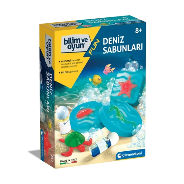 YUMURCAK TOYZ 64189 Bilim ve Oyun - Deniz Sabunları-Clementoni Kız Erkek Çocuk Oyuncak Eğitici Oyuncaklar ürün görseli 1