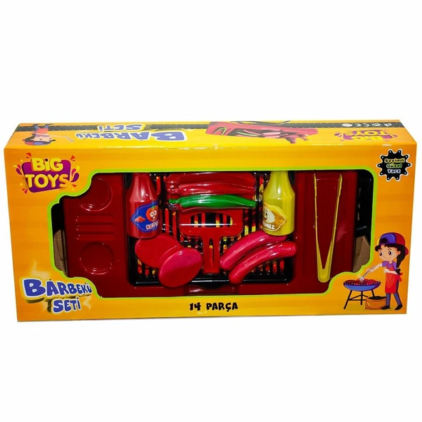YUMURCAK TOYZ SMK013 Kutulu Barbekü Seti Kız Erkek Çocuk Oyuncak Eğitici Oyuncaklar ürün görseli 1