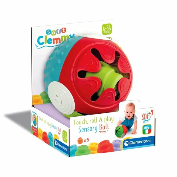 YUMURCAK TOYZ 17689 Soft Clemmy - Yumuşak Blok Duyusal Top, 5 parça 6-36 ay Kız Erkek Çocuk Oyuncak Eğitici Oyunca ürün görseli 1
