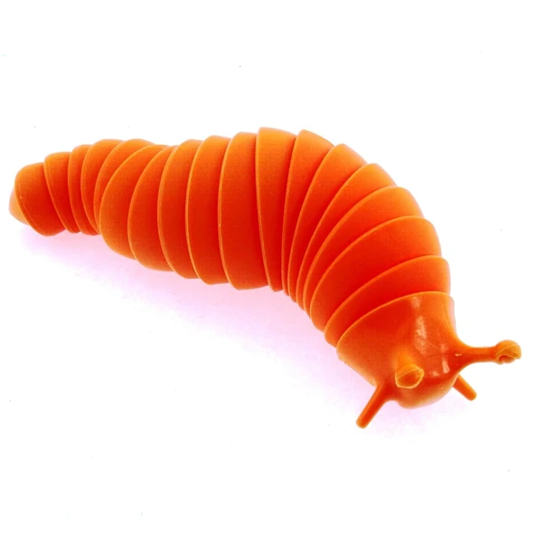 YUMURCAK TOYZ Kıvrılabilen Plastik Turuncu Salyangoz Kız Erkek Çocuk Oyuncak Eğitici Oyuncaklar ürün görseli 1