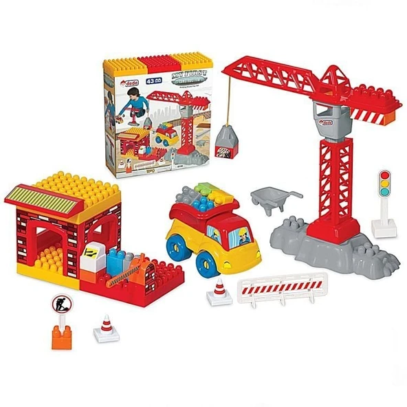 YUMURCAK TOYZ Dede Benim İlk İnşaatım Kız Erkek Çocuk Oyuncak Eğitici Oyuncaklar ürün görseli 1