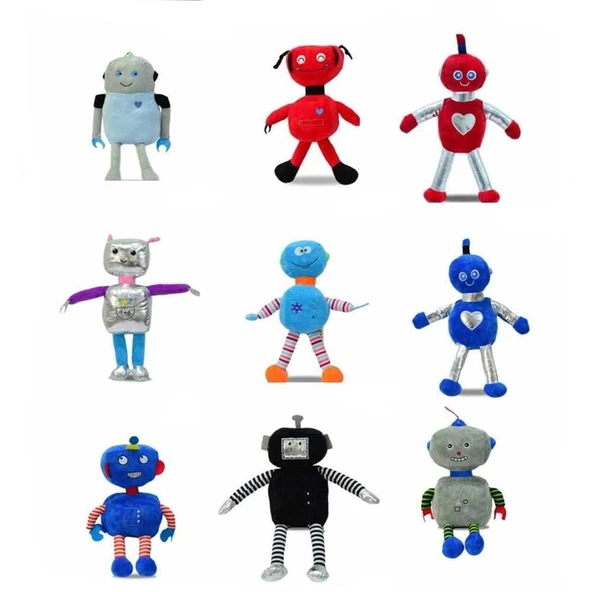 YUMURCAK TOYZ 62895 Peluş 35cm Robotlar -1adet stokta olan gönderilir Kız Erkek Çocuk Oyuncak Eğitici Oyuncaklar ürün görseli 1