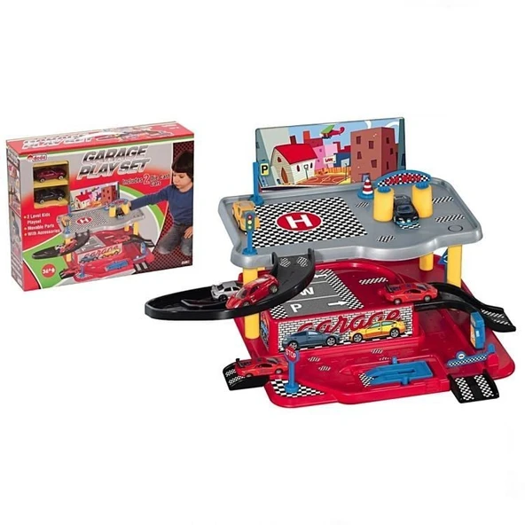 YUMURCAK TOYZ Dede Garaj Oyun Seti - 2 Katlı Kız Erkek Çocuk Oyuncak Eğitici Oyuncaklar ürün görseli 1