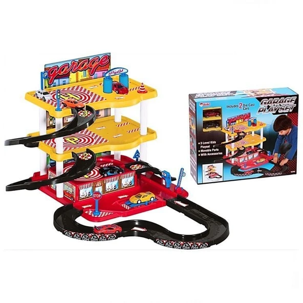 YUMURCAK TOYZ Dede Garaj Oyun Seti - 3 Katlı Kız Erkek Çocuk Oyuncak Eğitici Oyuncaklar ürün görseli 1