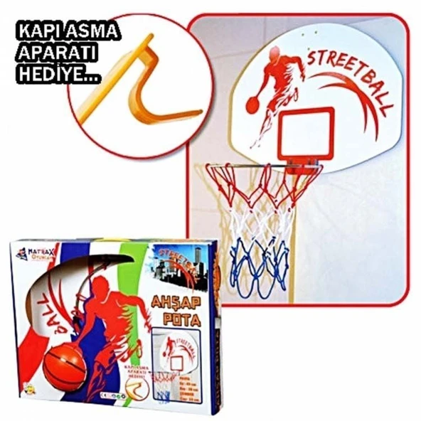 YUMURCAK TOYZ Ahşap Basket Potası Kız Erkek Çocuk Oyuncak Eğitici Oyuncaklar ürün görseli 1