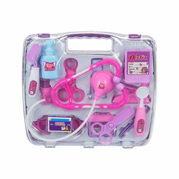 YUMURCAK TOYZ Çantalı Doktor Seti 13 Parça Kız Erkek Çocuk Oyuncak Eğitici Oyuncaklar ürün görseli 1