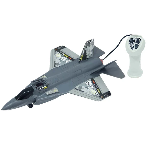 YUMURCAK TOYZ Sunman Air Forces Sesli ve Işıklı X-35 Jet Kız Erkek Çocuk Oyuncak Eğitici Oyuncaklar ürün görseli 1