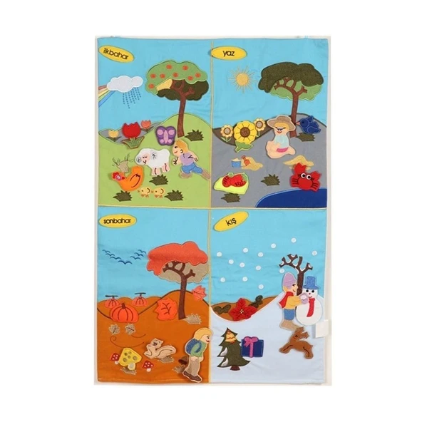 YUMURCAK TOYZ AND-5125 Dört İşlem Cırtlı Pano Kız Erkek Çocuk Oyuncak Eğitici Oyuncaklar ürün görseli 1