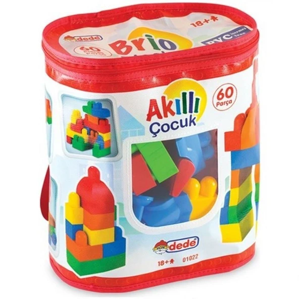 YUMURCAK TOYZ Dede 60 Parça Bloklar Kız Erkek Çocuk Oyuncak Eğitici Oyuncaklar ürün görseli 1
