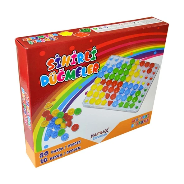 YUMURCAK TOYZ Sihirli Düğmeler Kız Erkek Çocuk Oyuncak Eğitici Oyuncaklar ürün görseli 1