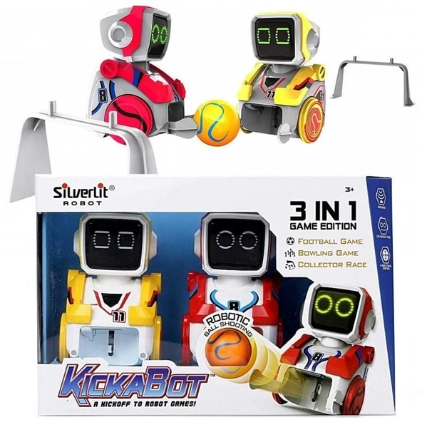 YUMURCAK TOYZ Silverlit Kickabot İkili Robot Seti Kız Erkek Çocuk Oyuncak Eğitici Oyuncaklar ürün görseli 1