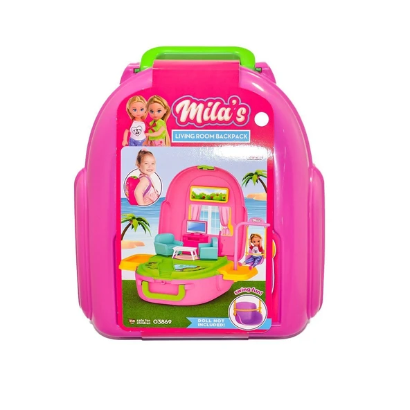 YUMURCAK TOYZ 03869 Mila'nın Oturma Odası Set Sırt Çantası Kız Erkek Çocuk Oyuncak Eğitici Oyuncaklar ürün görseli 1