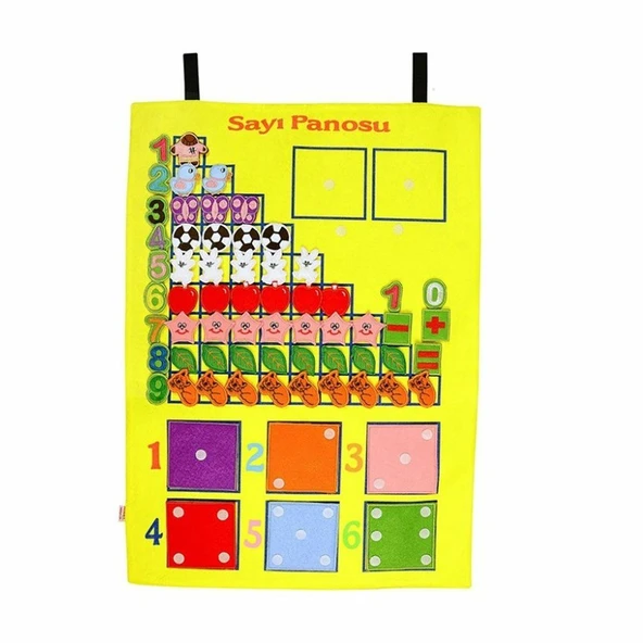 YUMURCAK TOYZ AND-5124 Sayıları Cırtlı Pano Kız Erkek Çocuk Oyuncak Eğitici Oyuncaklar ürün görseli 1