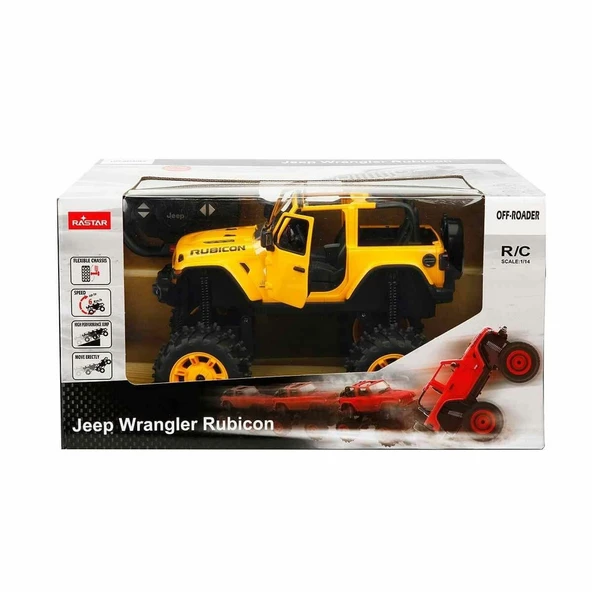 YUMURCAK TOYZ 79410 SUN-RAS-R C 1 14 Ful Fonksiyon Jeep Wrangler Rubicon Big Ehell Off Kız Erkek Çocuk Oyuncak Eği ürün görseli 1