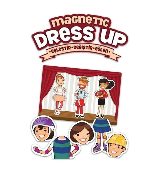 YUMURCAK TOYZ KS Game Mıknatıslı Kıyafet Eşleştir Değiştir Eğlen Kız Erkek Çocuk Oyuncak Eğitici Oyuncaklar ürün görseli 1