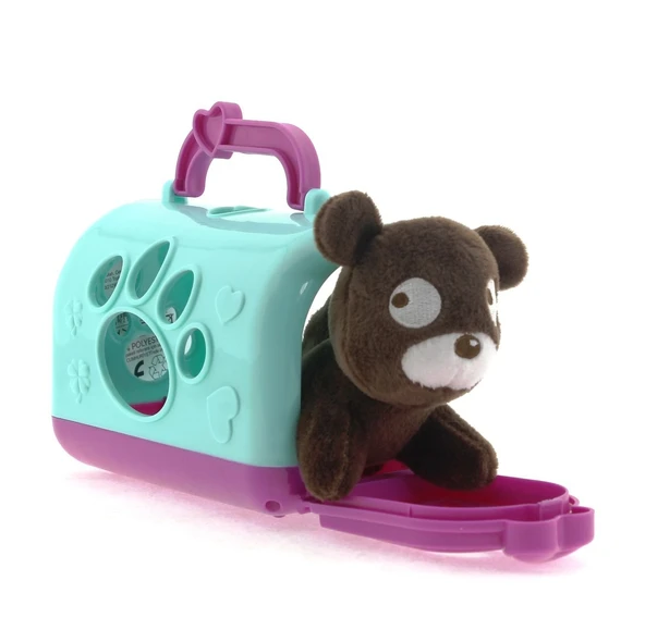 YUMURCAK TOYZ Taşıma Çantalı Peluş Kahverengi Yavru Köpek Kız Erkek Çocuk Oyuncak Eğitici Oyuncaklar ürün görseli 1
