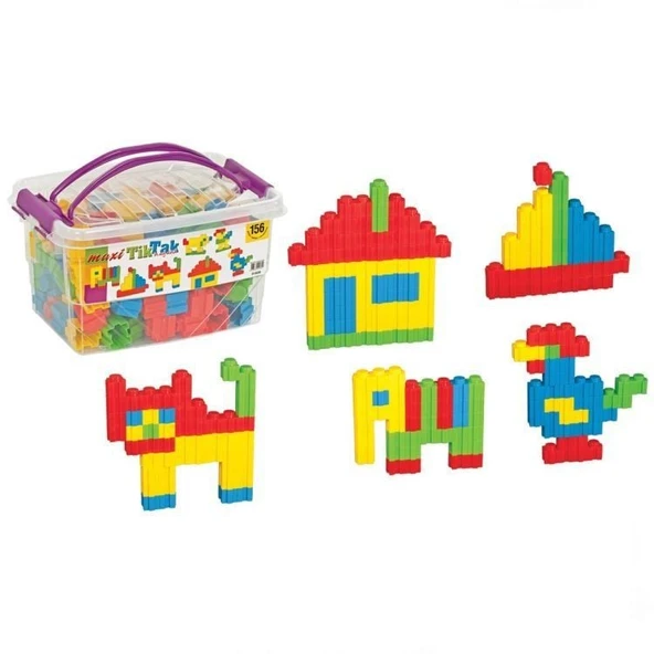 YUMURCAK TOYZ Dede Maksi Tiktak Box 156 Parça Kız Erkek Çocuk Oyuncak Eğitici Oyuncaklar ürün görseli 1