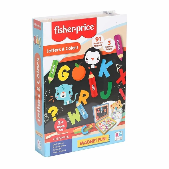 YUMURCAK TOYZ FP 13410 Fisher Price Baby Puzzle Letters Colors Kız Erkek Çocuk Oyuncak Eğitici Oyuncaklar ürün görseli 1