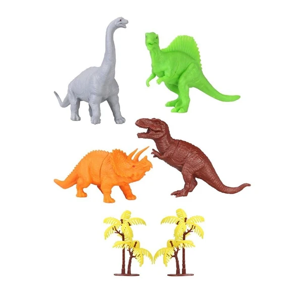 YUMURCAK TOYZ 713 Toy Play 6 Parça Dinozor Figür Seti 14-18cm Kız Erkek Çocuk Oyuncak Eğitici Oyuncaklar ürün görseli 1