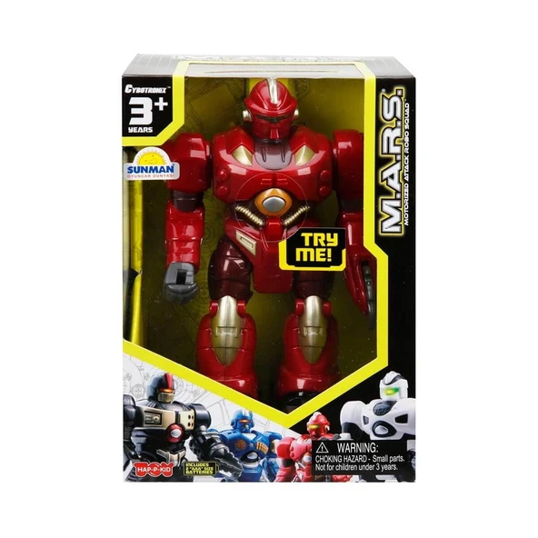 YUMURCAK TOYZ M.A.R.S. Sesli ve Işıklı Yürüyen Robot 18cm. Kız Erkek Çocuk Oyuncak Eğitici Oyuncaklar ürün görseli 1
