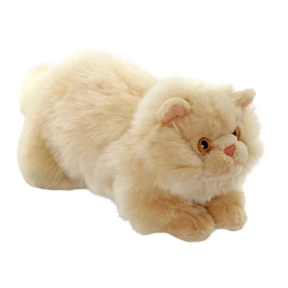 YUMURCAK TOYZ Yatan Peluş Krem Kedi 26cm Kız Erkek Çocuk Oyuncak Eğitici Oyuncaklar ürün görseli 1