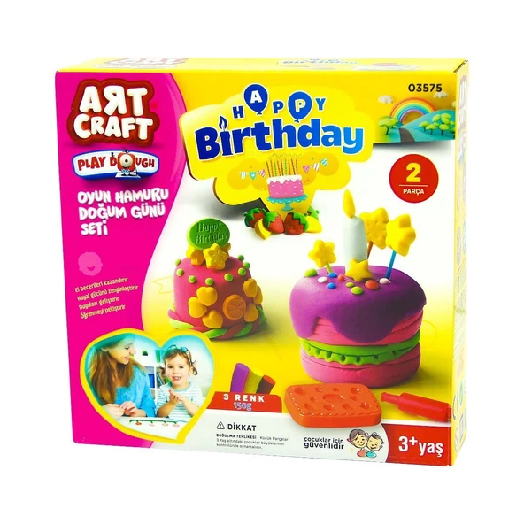 YUMURCAK TOYZ Dede Oyun Hamuru Doğum Günü Seti Kız Erkek Çocuk Oyuncak Eğitici Oyuncaklar ürün görseli 1