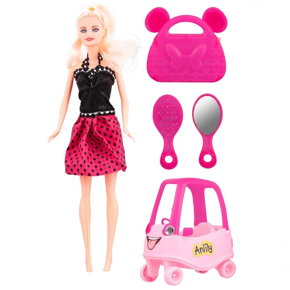YUMURCAK TOYZ Anlily Bebekli İlk Arabam Kız Erkek Çocuk Oyuncak Eğitici Oyuncaklar ürün görseli 1