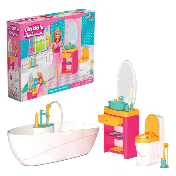 YUMURCAK TOYZ Linda'nın Banyosu Kız Erkek Çocuk Oyuncak Eğitici Oyuncaklar ürün görseli 1