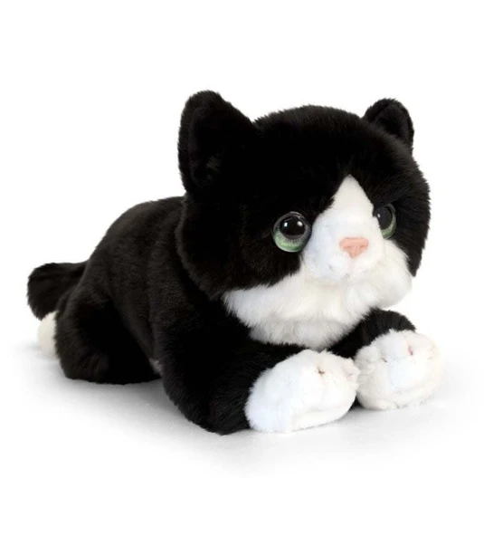 YUMURCAK TOYZ Peluş Siyah Kedi 25cm Kız Erkek Çocuk Oyuncak Eğitici Oyuncaklar ürün görseli 1