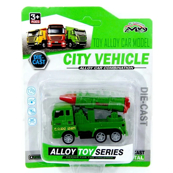 YUMURCAK TOYZ City Vehicle Model Askeri Araçlar Kız Erkek Çocuk Oyuncak Eğitici Oyuncaklar ürün görseli 1