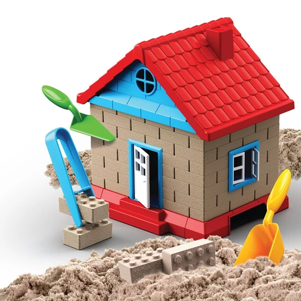 YUMURCAK TOYZ Art Craft İnşaat Kinetik Kum Ev Seti 750 Gr. Kız Erkek Çocuk Oyuncak Eğitici Oyuncaklar ürün görseli 1