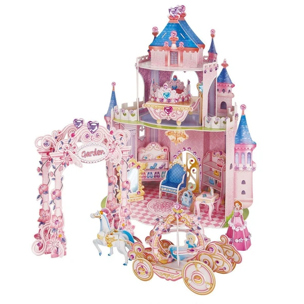 YUMURCAK TOYZ CubicFun Prenses Gizli Bahçe Şatosu 3D Puzzle Kız Erkek Çocuk Oyuncak Eğitici Oyuncaklar ürün görseli 1