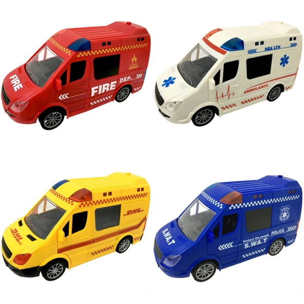 YUMURCAK TOYZ 1:20 Sesli ve Işıklı Şehir Kurtarma Araçları 21cm Kız Erkek Çocuk Oyuncak Eğitici Oyuncaklar ürün görseli 1